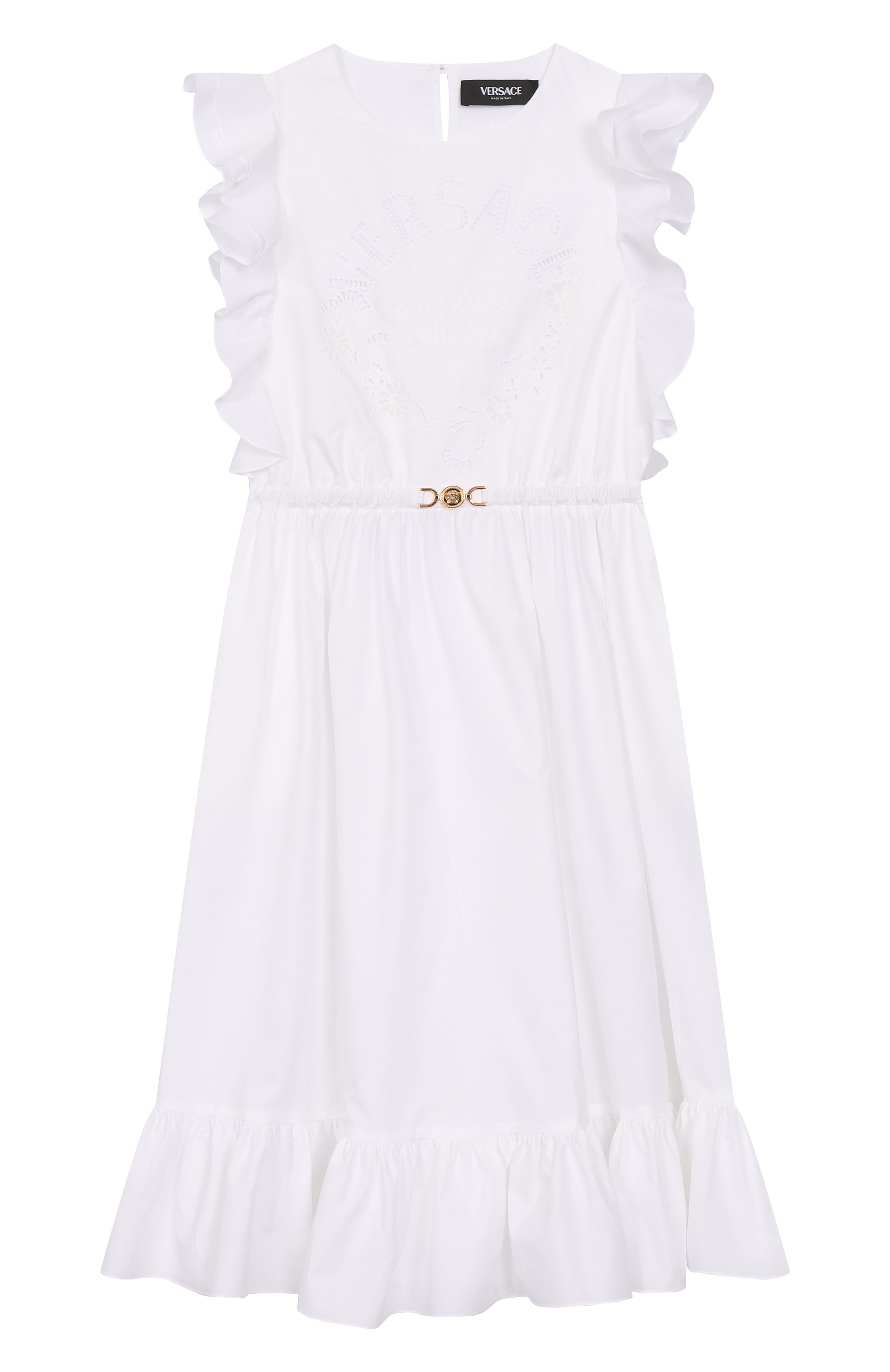 Хлопковое платье VERSACE, арт. 1018151/1A13100/8A-14A, фото 1