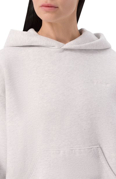 Хлопковое худи SPORTY AND RICH светло-серого цвета по цене 30750 руб., арт. ST11084300GY03, фото 5 Хлопковое худи SPORTY AND RICH, арт. ST11084300GY03, фото 5