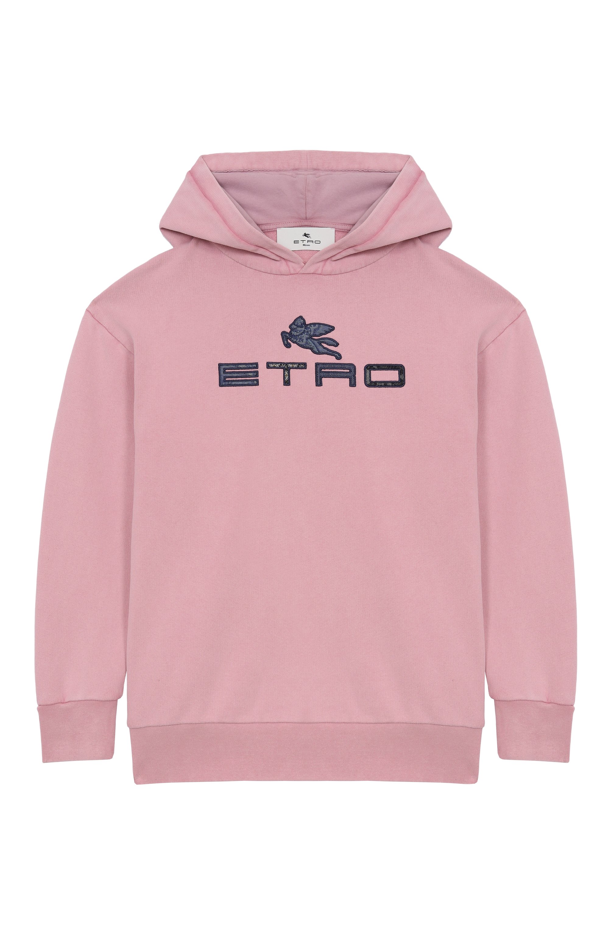 Хлопковое худи ETRO светло-розового цвета по цене 29900 руб., арт. GW4P60, фото 1 Хлопковое худи ETRO, арт. GW4P60, фото 1