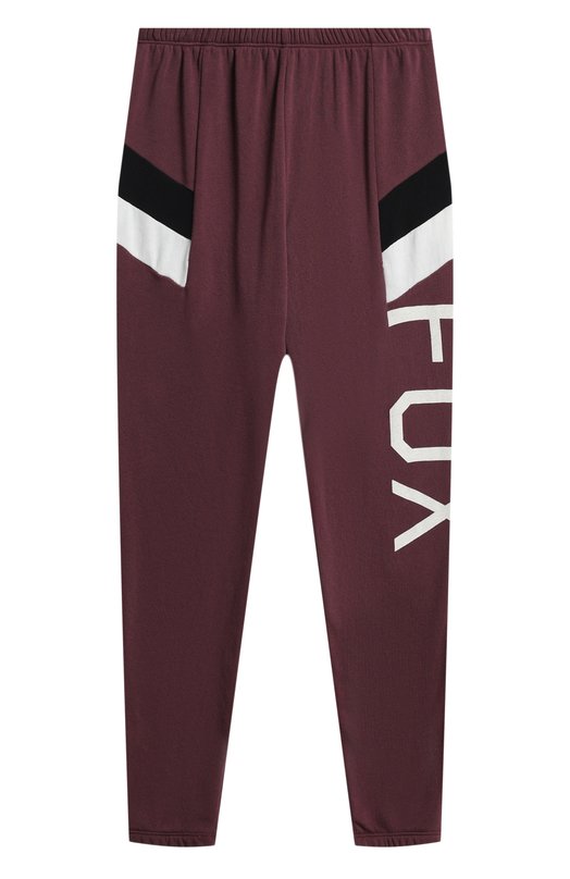 

Хлопковые брюки Wildfox, Бордовый