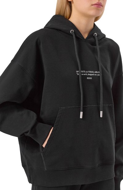 Хлопковое худи OFF-WHITE, арт. 0WBB06DF25FLE004, фото 5