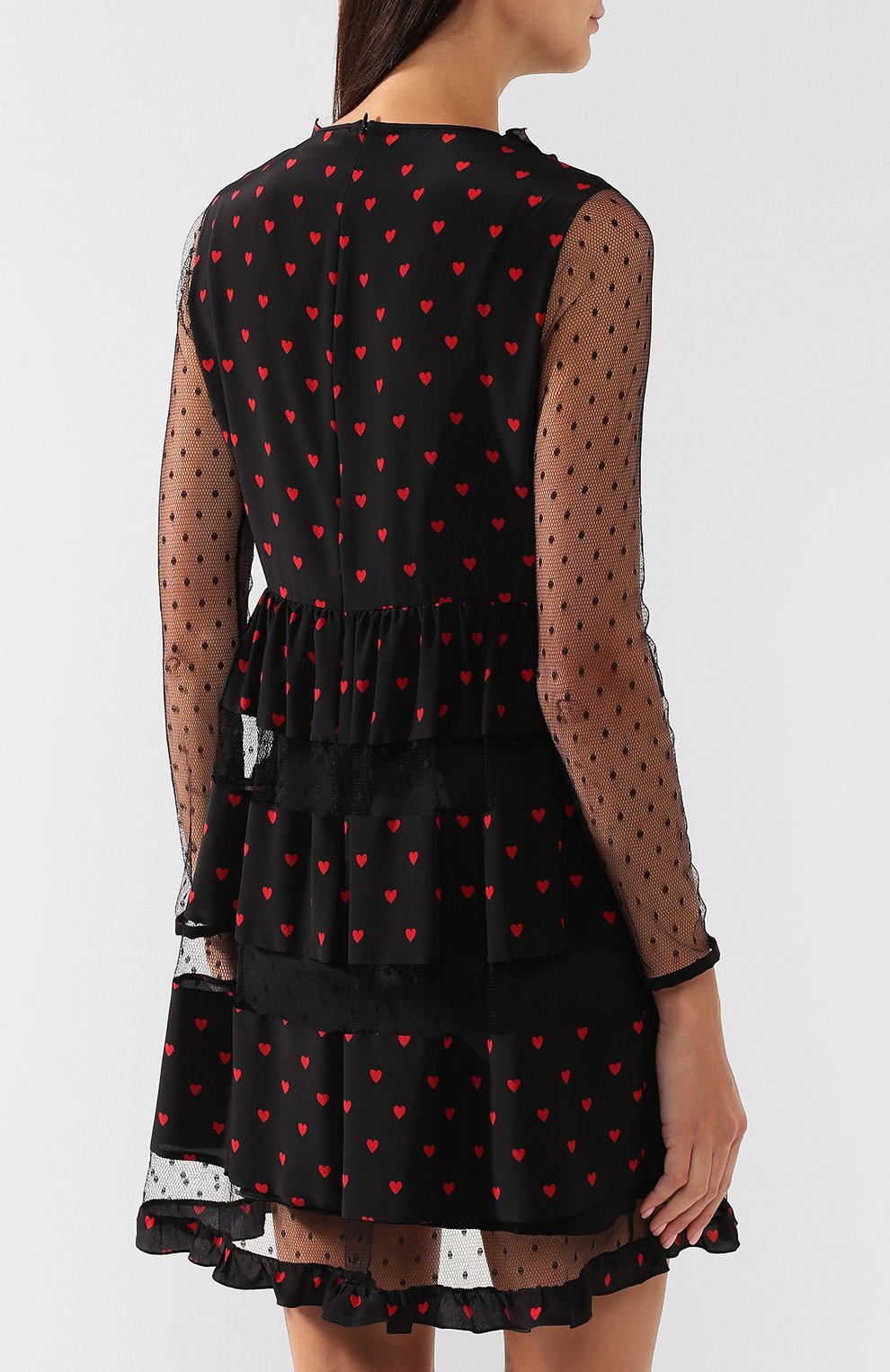 Шелковое платье REDVALENTINO разноцветного цвета по цене 76500 руб., арт. SR3VAG30/4AJ, фото 4 Шелковое платье REDVALENTINO, арт. SR3VAG30/4AJ, фото 4