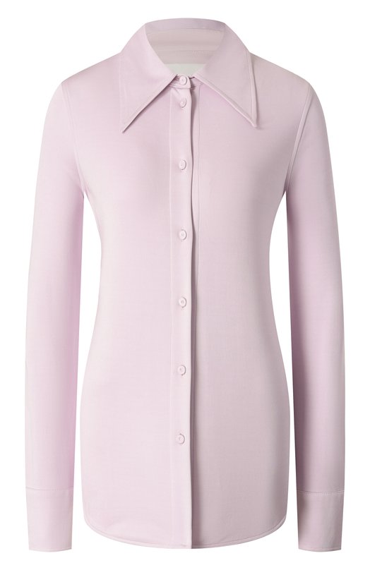 Рубашка из вискозы Jil Sander J01DL0128/J20217 Сиреневый J01DL0128/J20217