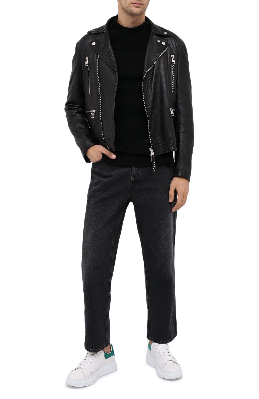 Кожаные кеды oversized ALEXANDER MCQUEEN, арт. 553680/WHGP7, фото 2