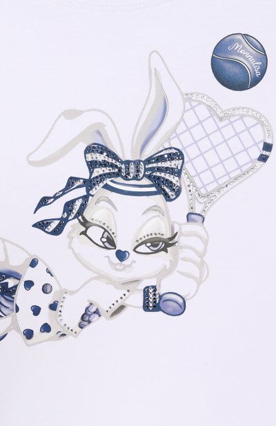 Хлопковое платье MONNALISA, арт. 19E916, фото 3