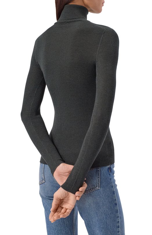 Водолазка из шерсти и шелка Agnona K208058E/1D180NE Зелёный  K208058E/1D180NE Фото 4