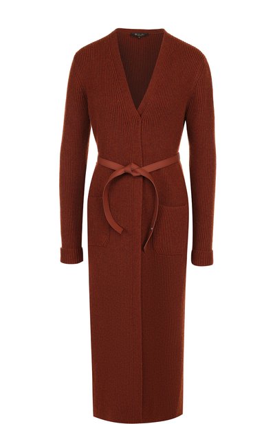 Однотонный кардиган с поясом из кашемира LORO PIANA, арт. FAG3561, фото 1