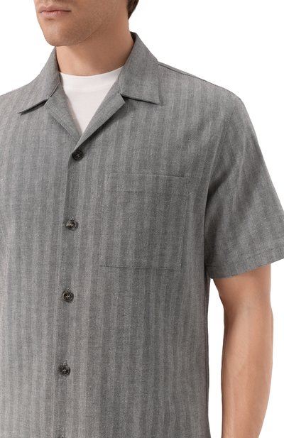 Рубашка из хлопка и льна ICEBERG, арт. G080/0140, фото 5