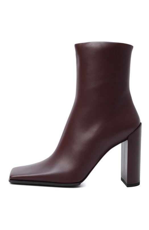 Кожаные ботильоны Alaia AA302005I052 Бордовый  AA302005I052 Фото 4