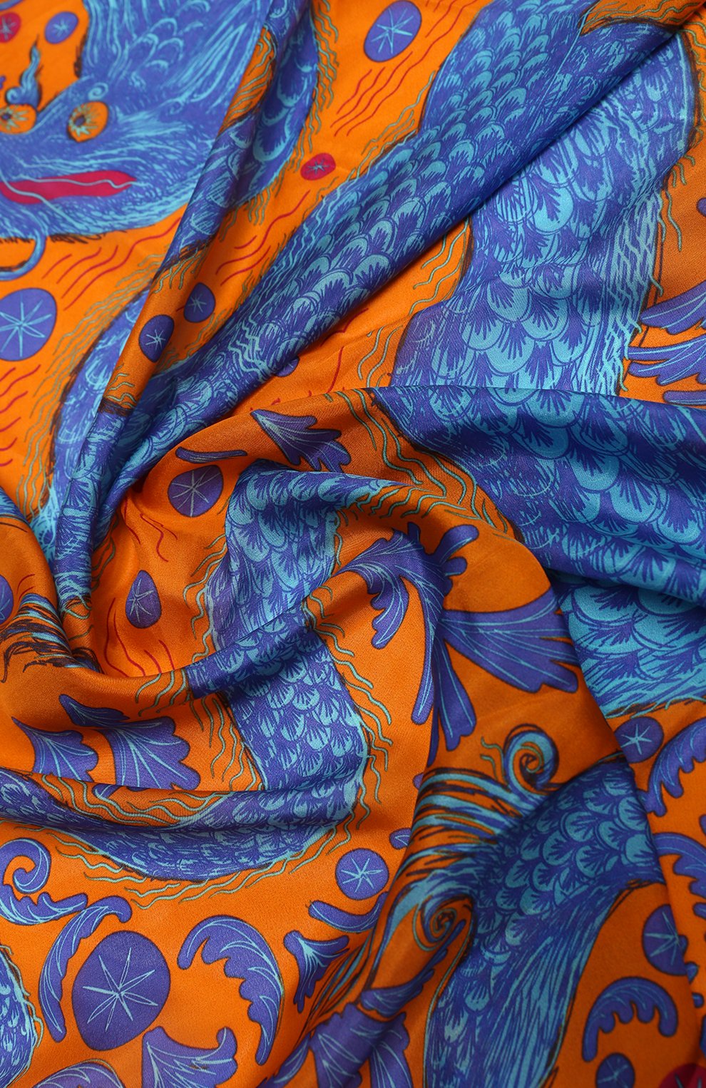 Шелковый платок дракон GOURJI, арт. T27DROR7R/1, фото 4