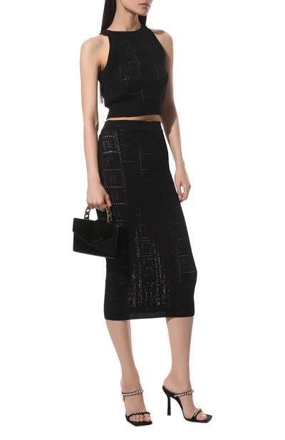 Юбка из вискозы BALMAIN, арт. XF1LD041/KB16, фото 2