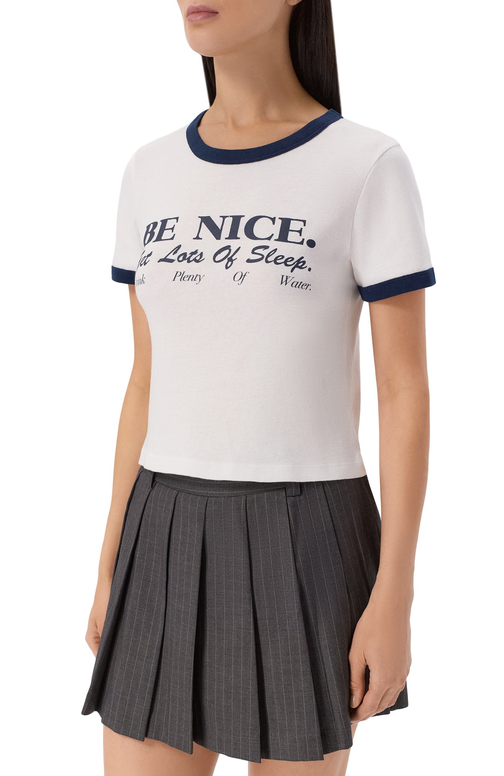 Хлопковая футболка SPORTY AND RICH, арт. T0073712003WH88, фото 3