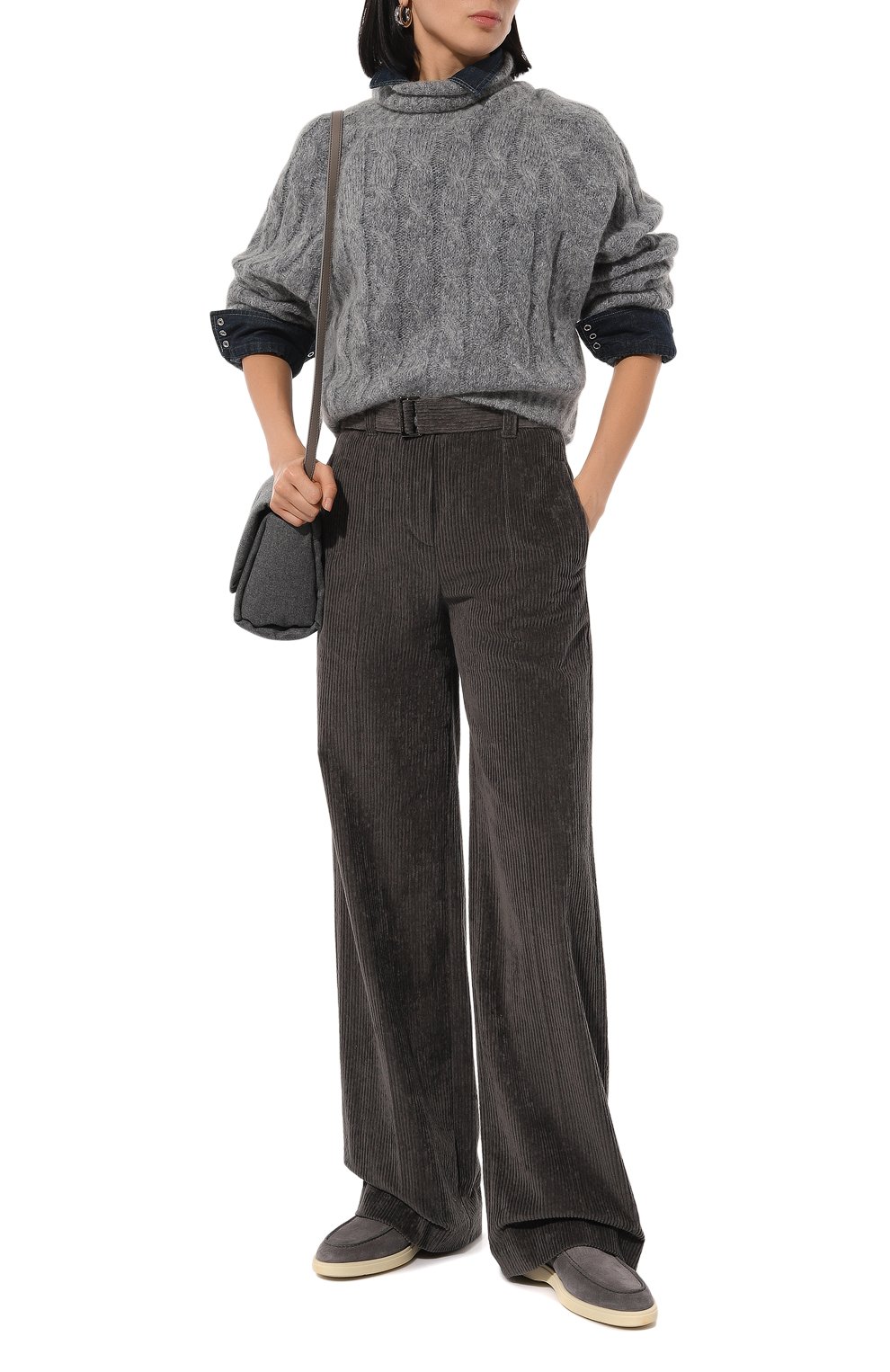 Свитер BRUNELLO CUCINELLI серого цвета по цене 209000 руб., арт. MHM523603, фото 2 Свитер BRUNELLO CUCINELLI, арт. MHM523603, фото 2