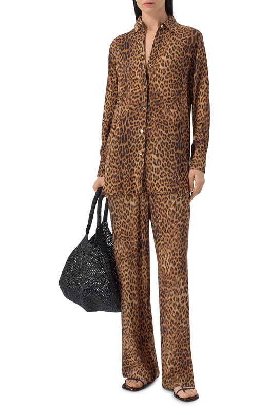 Брюки из вискозы Melissa Odabash OLIVIA CR Леопардовый  OLIVIA CR Фото 2