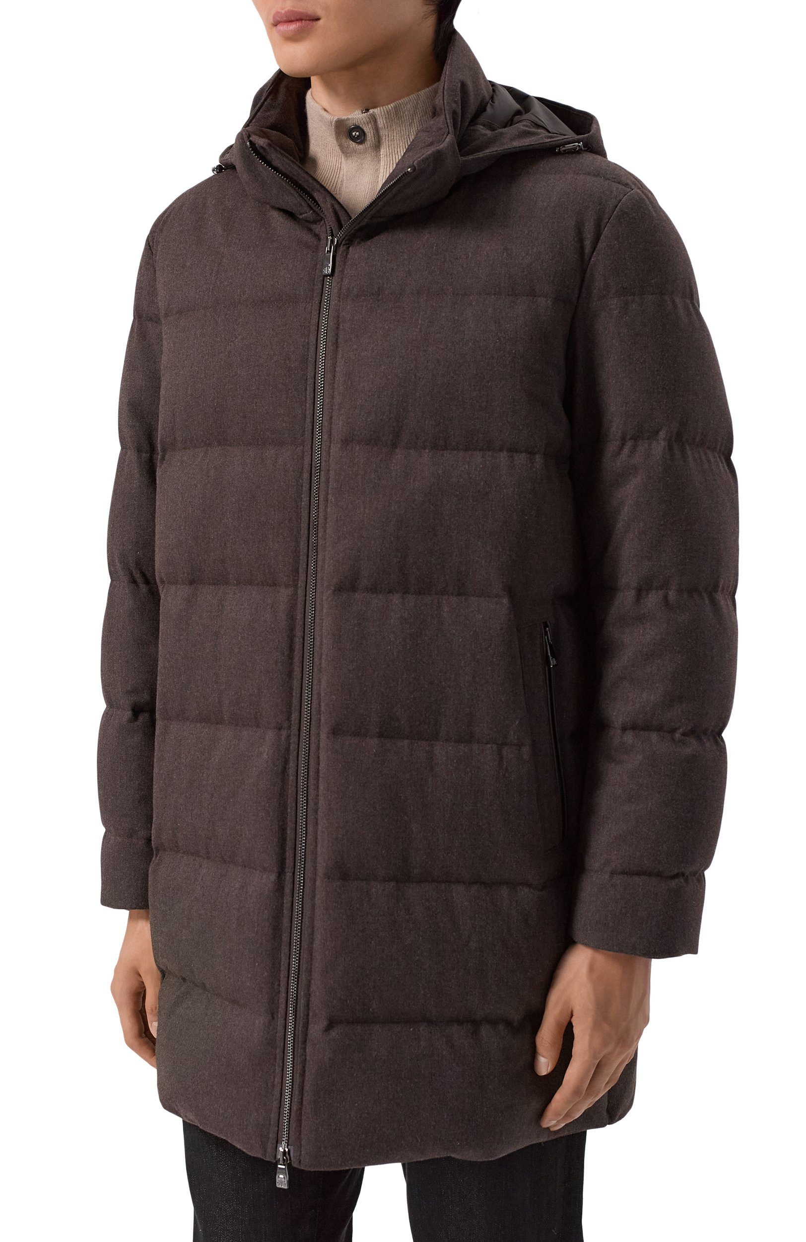 Пуховик CORNELIANI темно-коричневого цвета по цене 118000 руб., арт. 2825U9/2A20157, фото 3 Пуховик CORNELIANI, арт. 2825U9/2A20157, фото 3