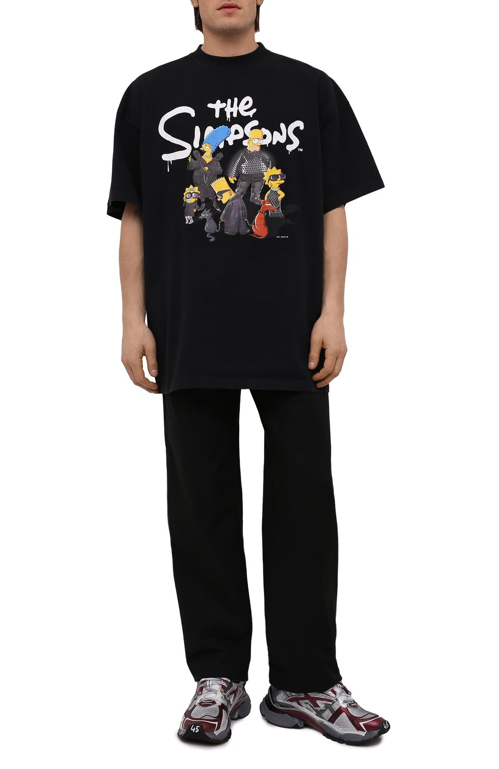 Хлопковая футболка balenciaga x the simpsons BALENCIAGA, арт. 676589/TLVG7, фото 2