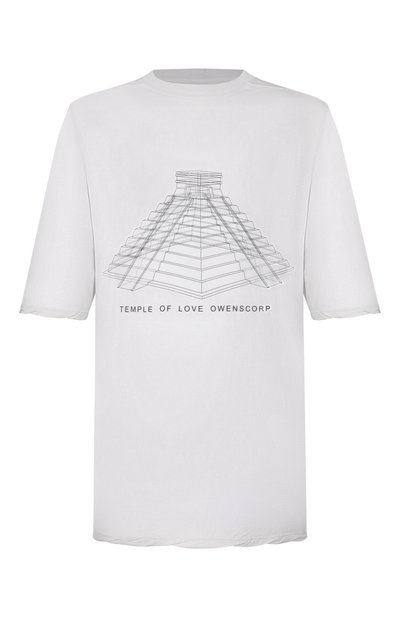 Мужская хлопковая футболка RICK OWENS, арт. RR01F2208/BHEP16