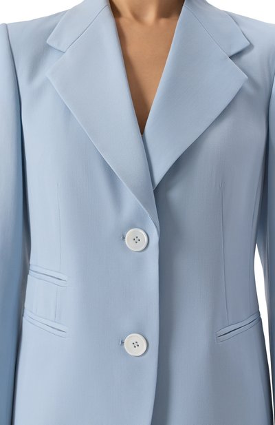 Шерстяной жакет WINDSOR голубого цвета по цене 84150 руб., арт. 52 DSE441 10018996/30045407, фото 5 Шерстяной жакет WINDSOR, арт. 52 DSE441 10018996/30045407, фото 5