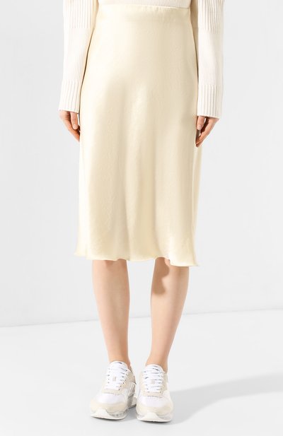 Юбка NANUSHKA, арт. ZARINA_WAX YELL0W_WASHED SATIN, фото 3
