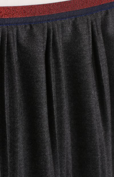 Плиссированная юбка с контрастным поясом GUCCI, арт. 477751/XBC08, фото 3