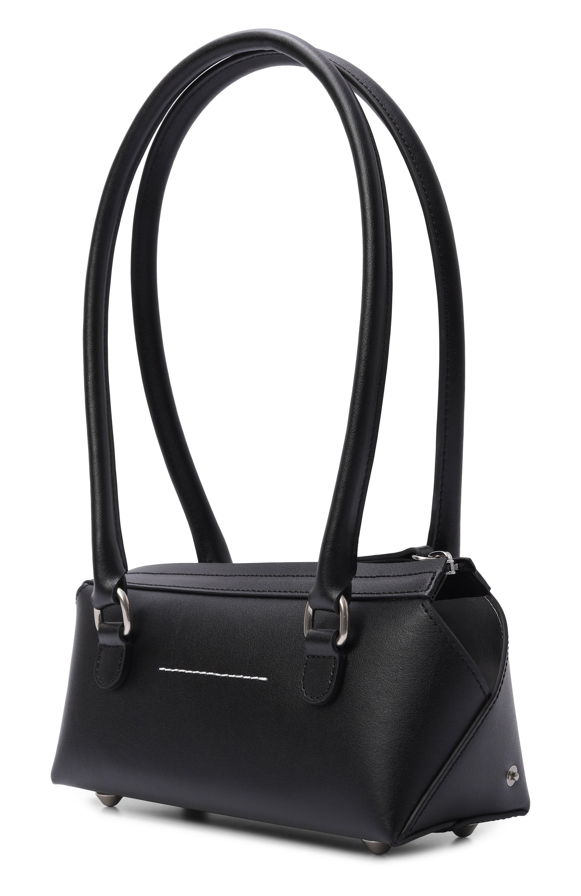 Сумка bauletto mini MM6 черного цвета по цене 43550 руб., арт. SB6ZH0039/P9061_001, фото 4 Сумка bauletto mini MM6, арт. SB6ZH0039/P9061_001, фото 4