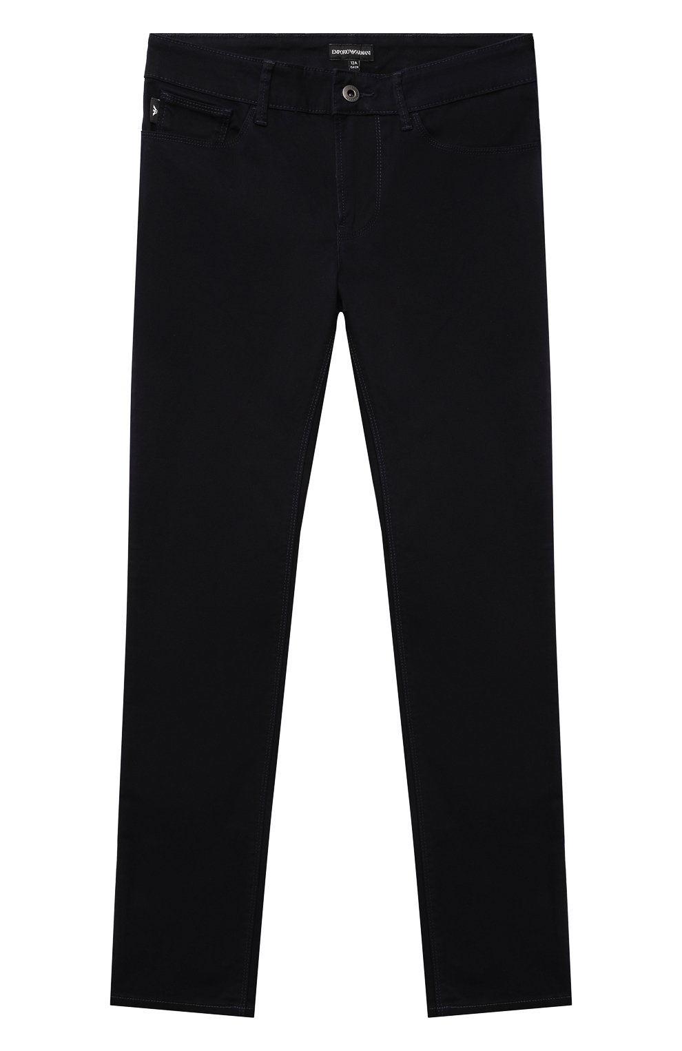 Джинсы EMPORIO ARMANI темно-синего цвета по цене 10750 руб., арт. 8N4J06/4NGGZ, фото 1 Джинсы EMPORIO ARMANI, арт. 8N4J06/4NGGZ, фото 1