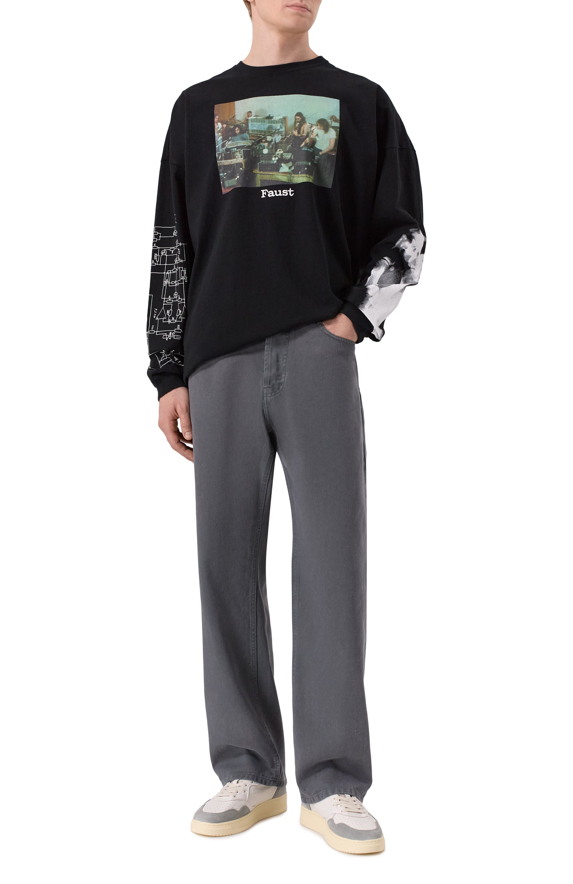 Хлопковый лонгслив UNDERCOVER черного цвета по цене 53750 руб., арт. UC2E4814-1, фото 2 Хлопковый лонгслив UNDERCOVER, арт. UC2E4814-1, фото 2