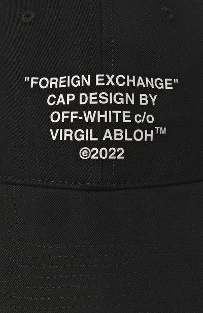 Хлопковая бейсболка OFF-WHITE, арт. OMLB041F22FAB0051001, фото 4