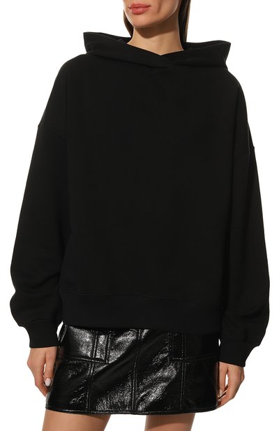 Хлопковое худи DRIES VAN NOTEN черного цвета по цене 37400 руб., арт. 222-011142-5611, фото 3 Хлопковое худи DRIES VAN NOTEN, арт. 222-011142-5611, фото 3