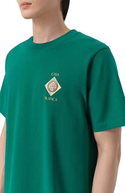 Хлопковая футболка CASABLANCA, арт. M-SS26-JTS-001-03, фото 5