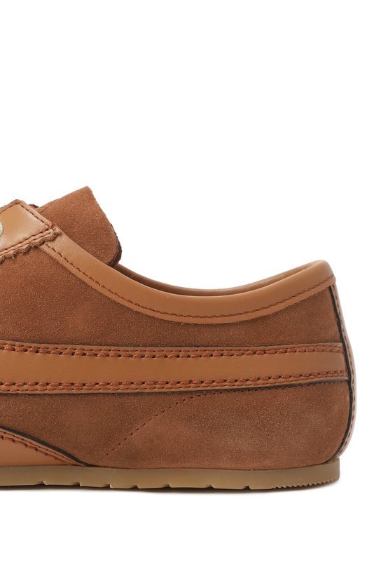 Замшевые кеды Dries Van Noten MS251/1503/126 Коричневый  MS251/1503/126 Фото 7