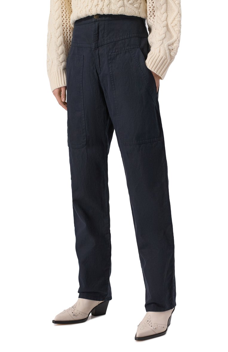 Брюки изо льна и хлопка ISABEL MARANT ETOILE, арт. 25PPA0311FA/C1G06E, фото 3