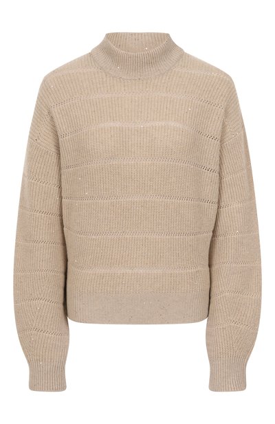Женский свитер из кашемира и шерсти BRUNELLO CUCINELLI, арт. MBM738204P
