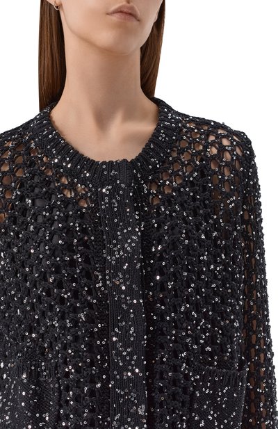 Хлопковый кардиган с отделкой пайетками PERVERT, арт. PE25/CR01/60-02, фото 5