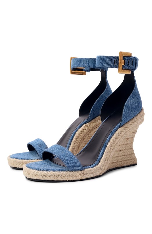 Текстильные босоножки Anthem 95 Balmain GN4UH225/TDMS Синий GN4UH225/TDMS