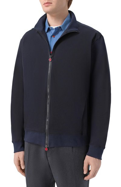 Хлопковая толстовка KITON темно-синего цвета по цене 79950 руб., арт. UMC032K06R4911_5XL-8XL, фото 3 Хлопковая толстовка KITON, арт. UMC032K06R4911_5XL-8XL, фото 3