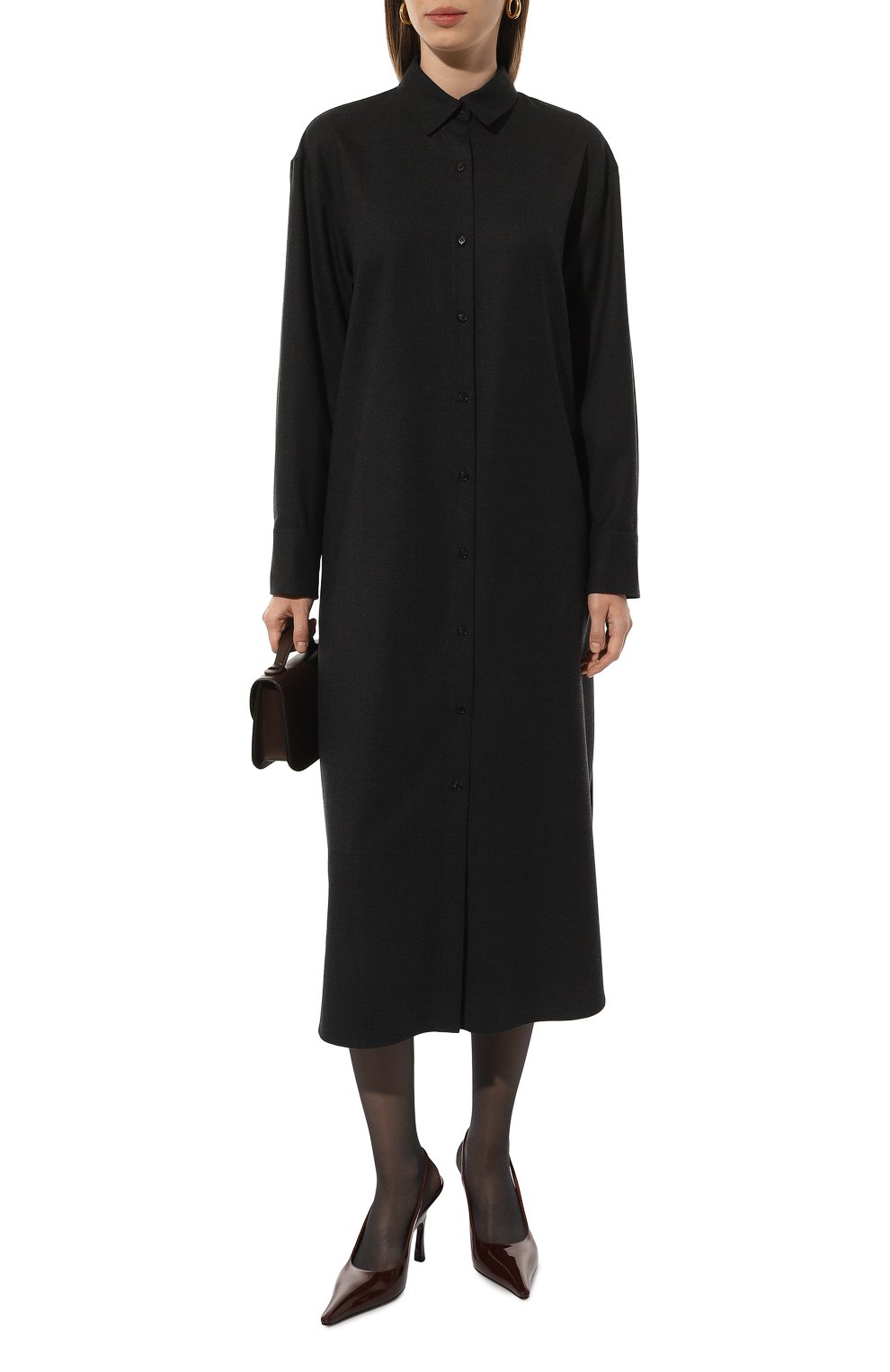 Платье из шерсти и вискозы THEORY, арт. 00801609, фото 2