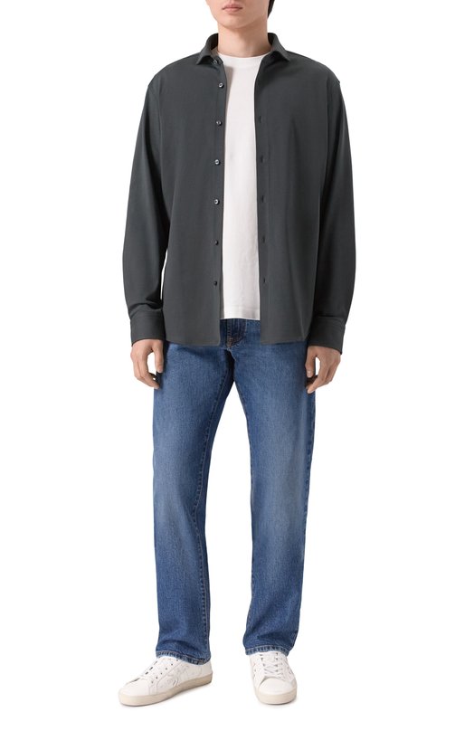 Хлопковая футболка BOSS 50555163 Белый  50555163 Фото 2