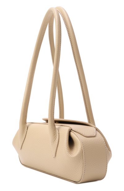 Сумка oyster mini YUZEFI кремового цвета по цене 59950 руб., арт. 0YSTER SH0ULDER BAG MINI/PEBBLE GRAIN LEATHER, фото 4 Сумка oyster mini YUZEFI, арт. 0YSTER SH0ULDER BAG MINI/PEBBLE GRAIN LEATHER, фото 4