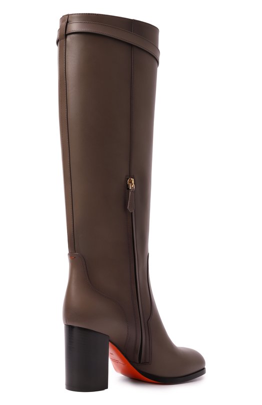 Кожаные сапоги Santoni WSNG71746HI3NDYL Коричневый  WSNG71746HI3NDYL Фото 5