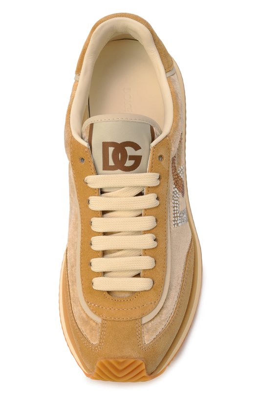 Комбинированные кроссовки DG Cushion Dolce & Gabbana CK2288/A6N32 Бежевый  CK2288/A6N32 Фото 6