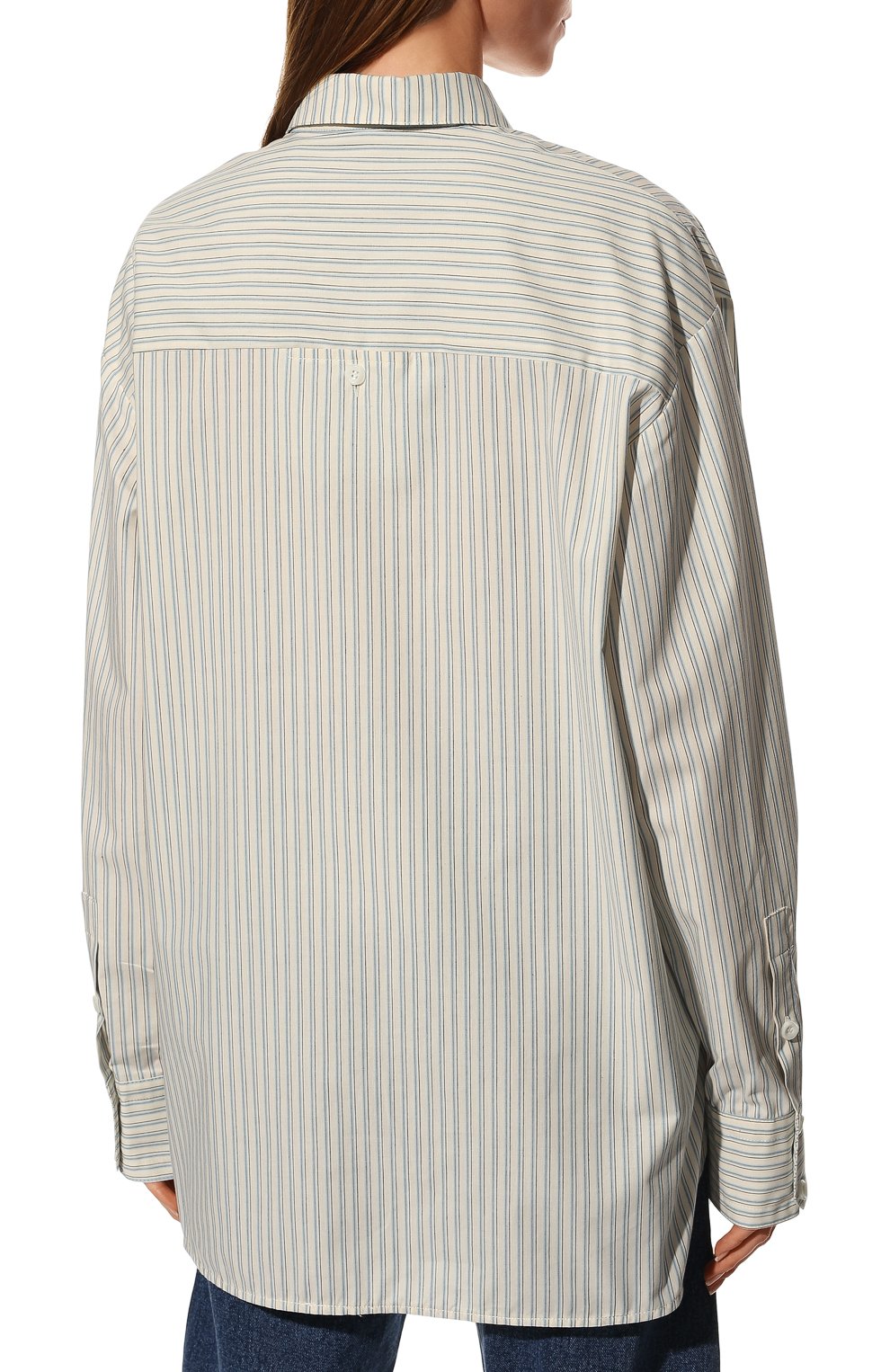 Хлопковая рубашка LOW CLASSIC светло-голубого цвета по цене 34000 руб., арт. L0W22PF_SH02ST, фото 4 Хлопковая рубашка LOW CLASSIC, арт. L0W22PF_SH02ST, фото 4