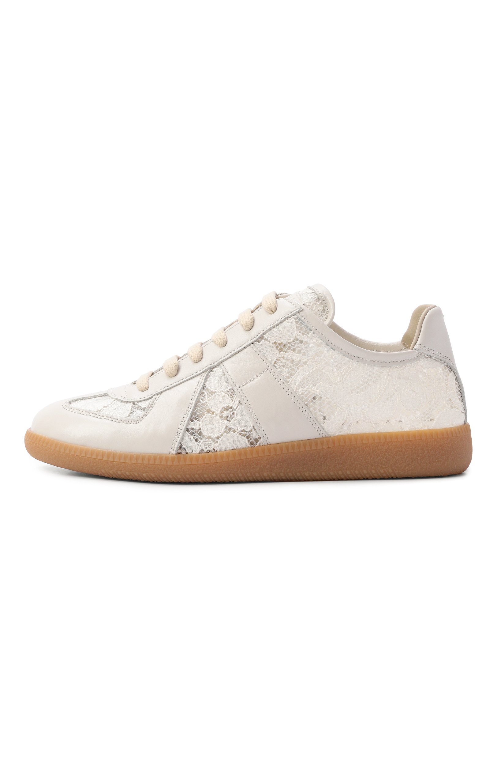 Текстильные кеды MAISON MARGIELA кремового цвета по цене 107500 руб., арт. S58WS0303/P7791, фото 4 Текстильные кеды MAISON MARGIELA, арт. S58WS0303/P7791, фото 4