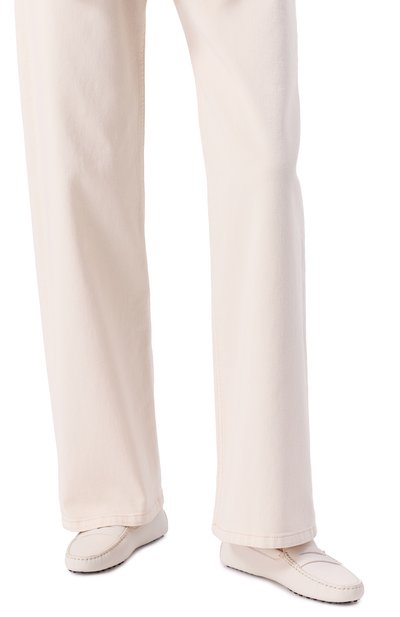 Кожаные мокасины gommino TOD’S молочного цвета по цене 69700 руб., арт. XXW00G000105J1, фото 3 Кожаные мокасины gommino TOD’S, арт. XXW00G000105J1, фото 3