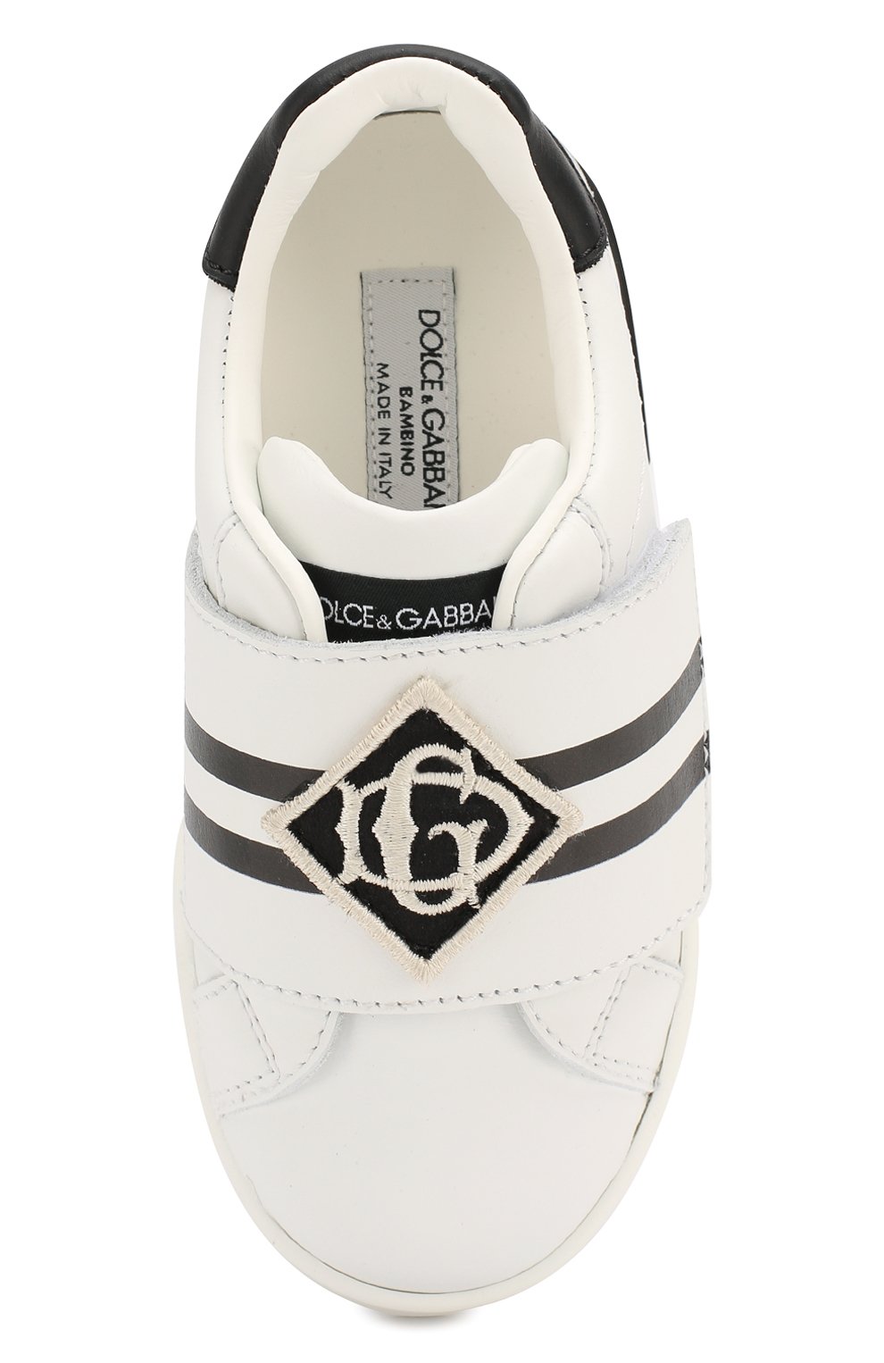 Кожаные кеды portofino DOLCE & GABBANA, арт. DA0770/AV540/24-28, фото 4