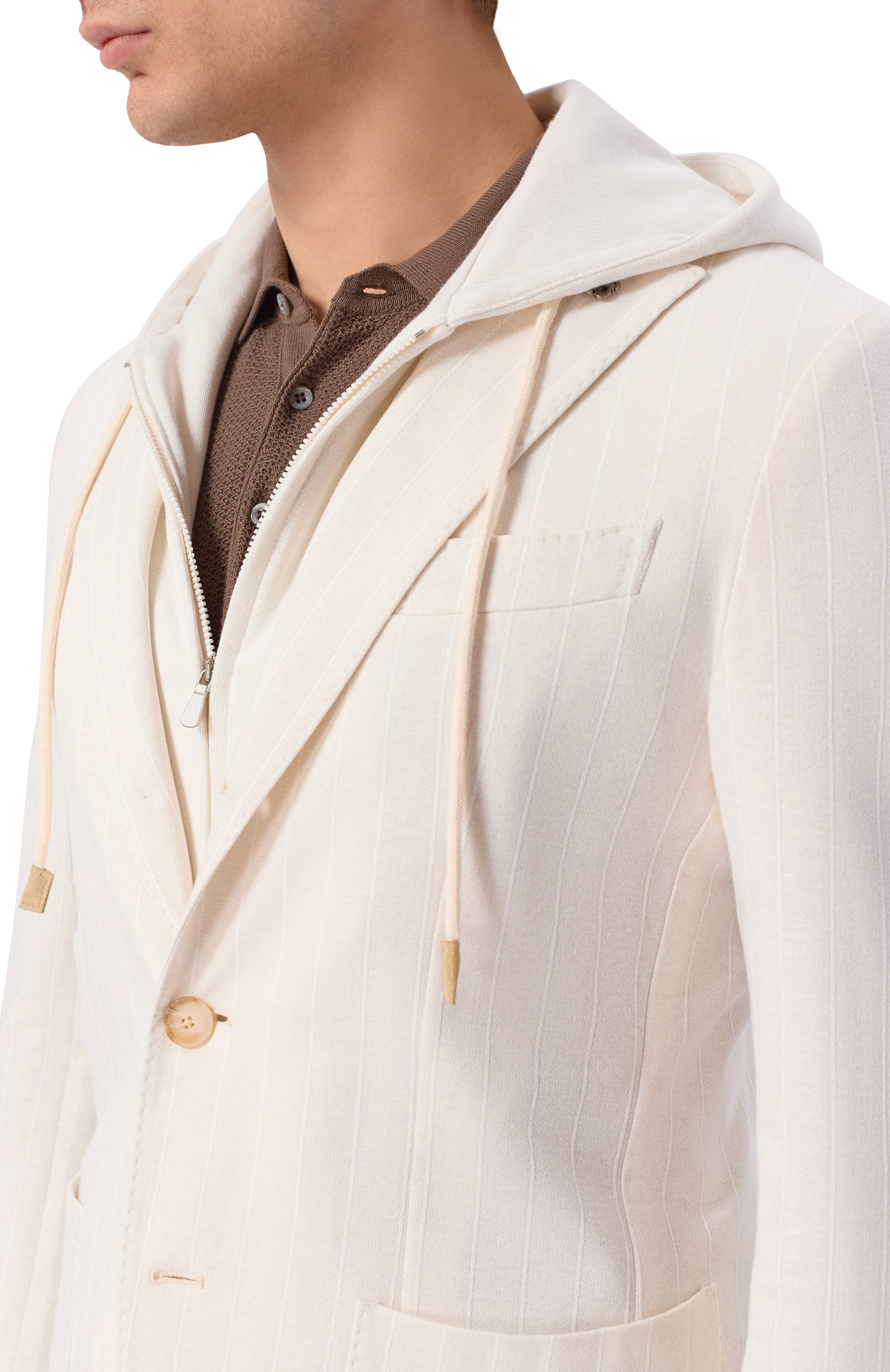 Пиджак из хлопка и льна GRAN SASSO, арт. 78113/79306, фото 5