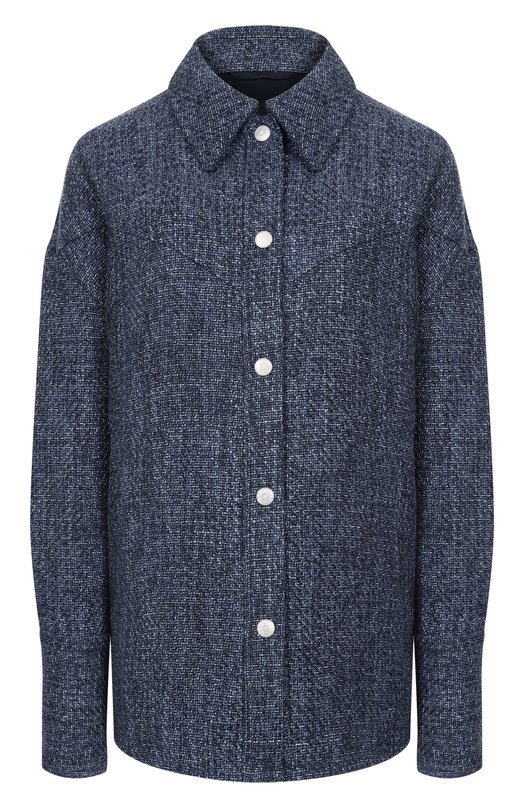 Твидовая рубашка BOSS Orange 50551844 Синий 50551844