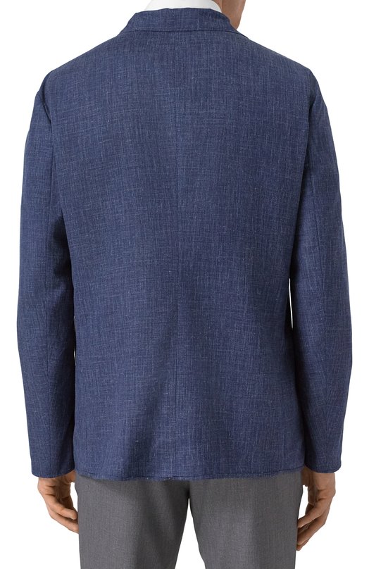 Пиджак из шерсти и шелка Giorgio Armani GM000010/TE13965 Синий  GM000010/TE13965 Фото 6