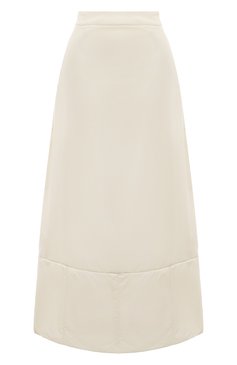 Женская юбка EMPORIO ARMANI кремового цвета, арт. 6R2N90/2NW3Z | Фото 1 (Длина Ж (юбки, платья, шорты): Макси; Материал внешний: Синтетический материал; Материал подклада: Синтетический материал; Женское Кросс-КТ: Юбка-одежда)