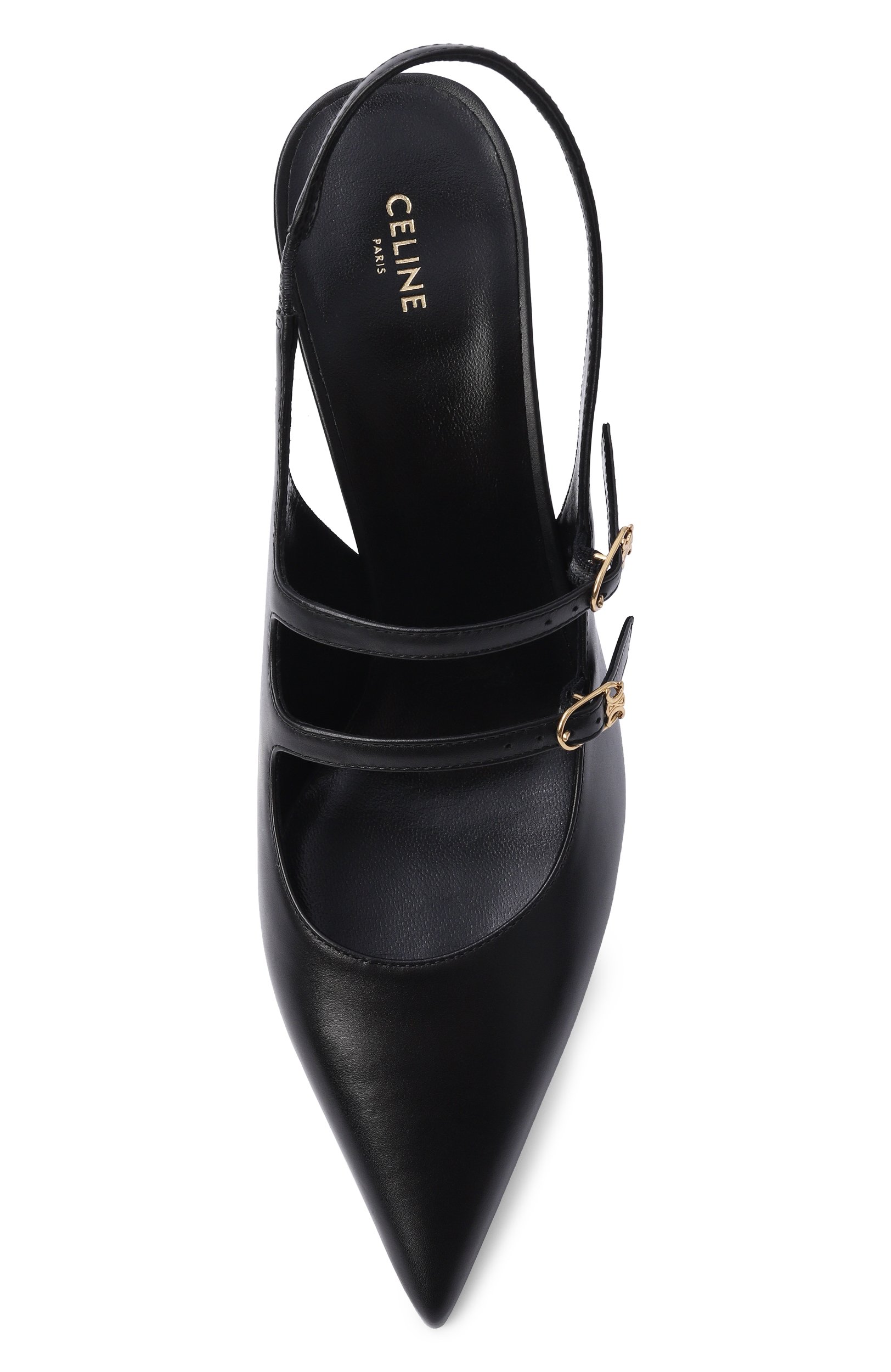 Кожаные туфли judy 40 CELINE черного цвета по цене 121500 руб., арт. 362325176C, фото 6 Кожаные туфли judy 40 CELINE, арт. 362325176C, фото 6